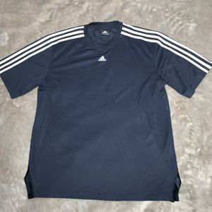 Adidas Classic Tee Shirt with Stripes Size Medium